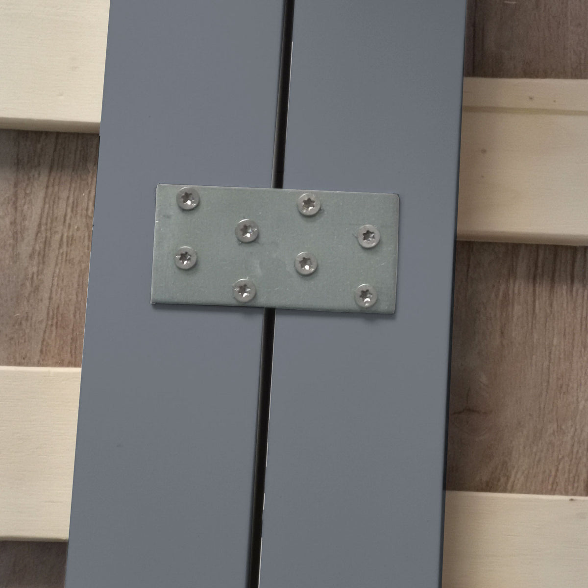 Familienbett 270x200 cm Grau | Maxi Palettenbett XXL | mit Lattenrost | Holz | auch einzeln stellbar