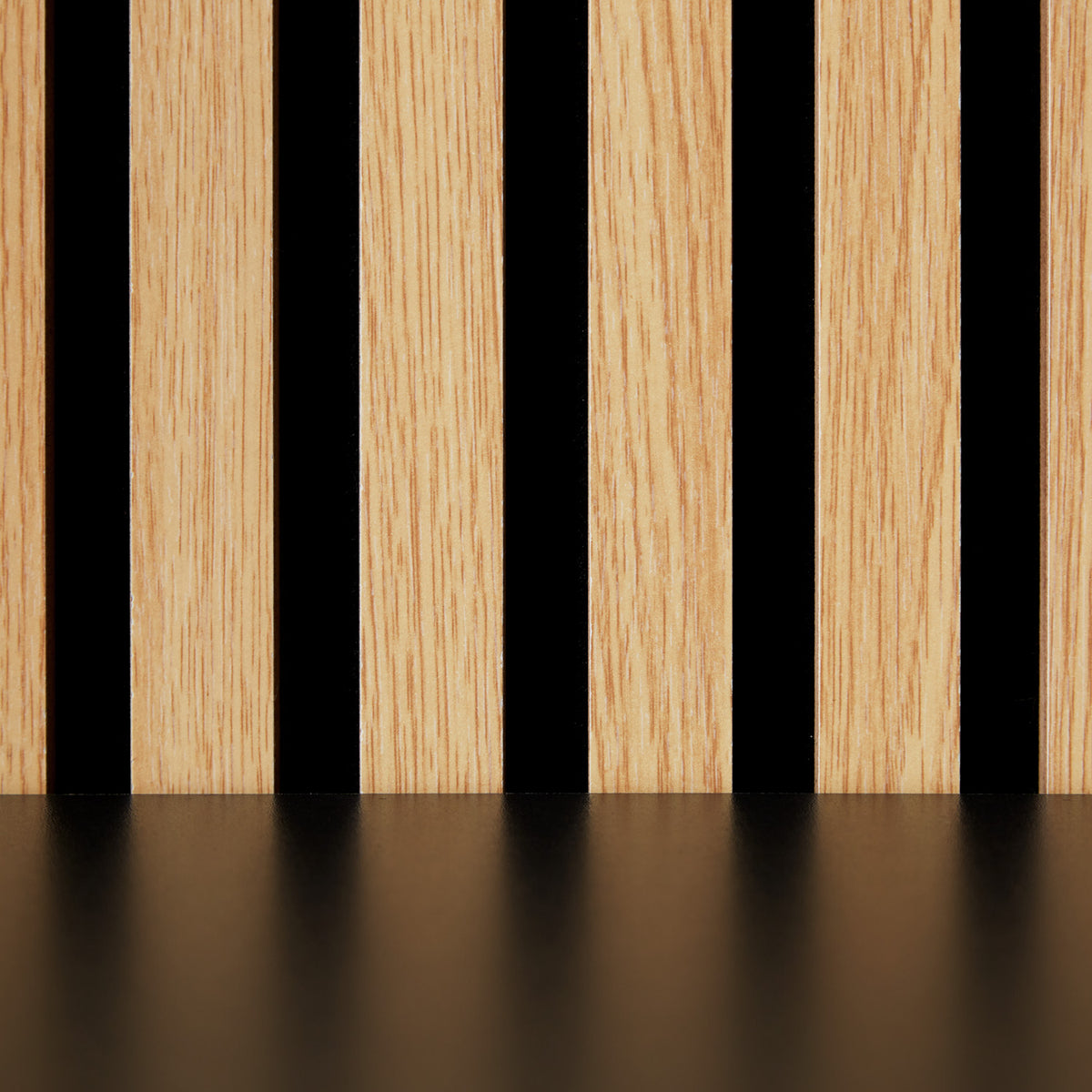 Akustikpaneele Wandpaneele 60 x 120 cm Natur Eiche Holz 3D Leisten - Palo24