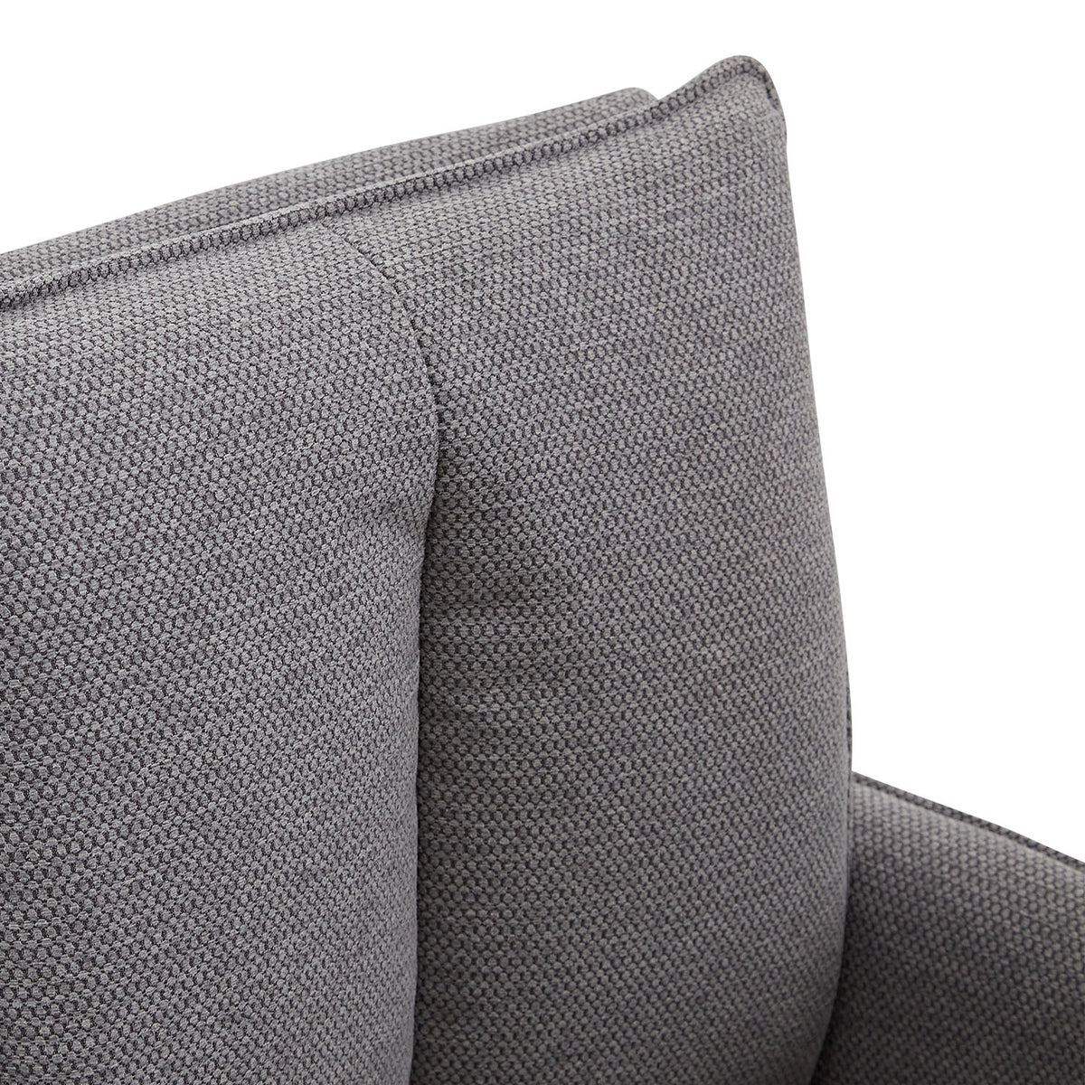 Polsterstuhl Stoff Grau | 6er-Set | drehbar | mit Armlehnen | Küche Esszimmer Büro