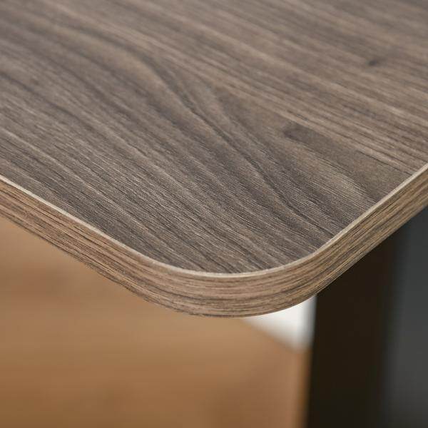 Elektrischer Schreibtisch höhenverstellbar Natur schwarz 140c m x 70 cm x 116 cm - Palo24