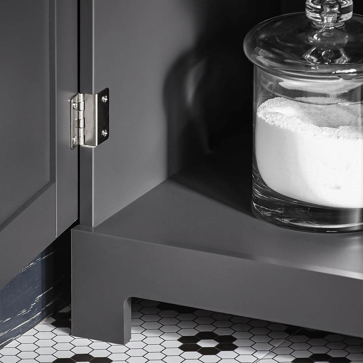 Bad Hochschrank | Badschrank | Badregal Dunkelgrau | BZR17-DG - Palo24
