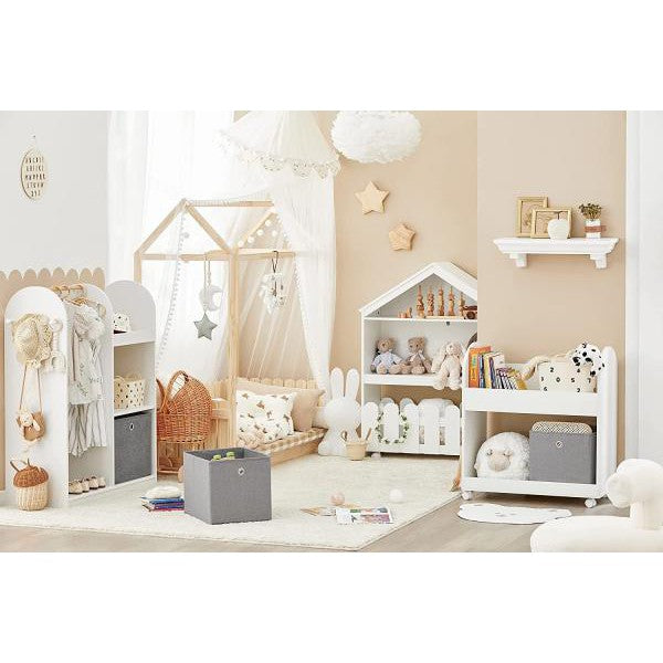 Kinderregal | Spielzeugregal | Aufbewahrungsregal Für Kinder | Weiss - Palo24