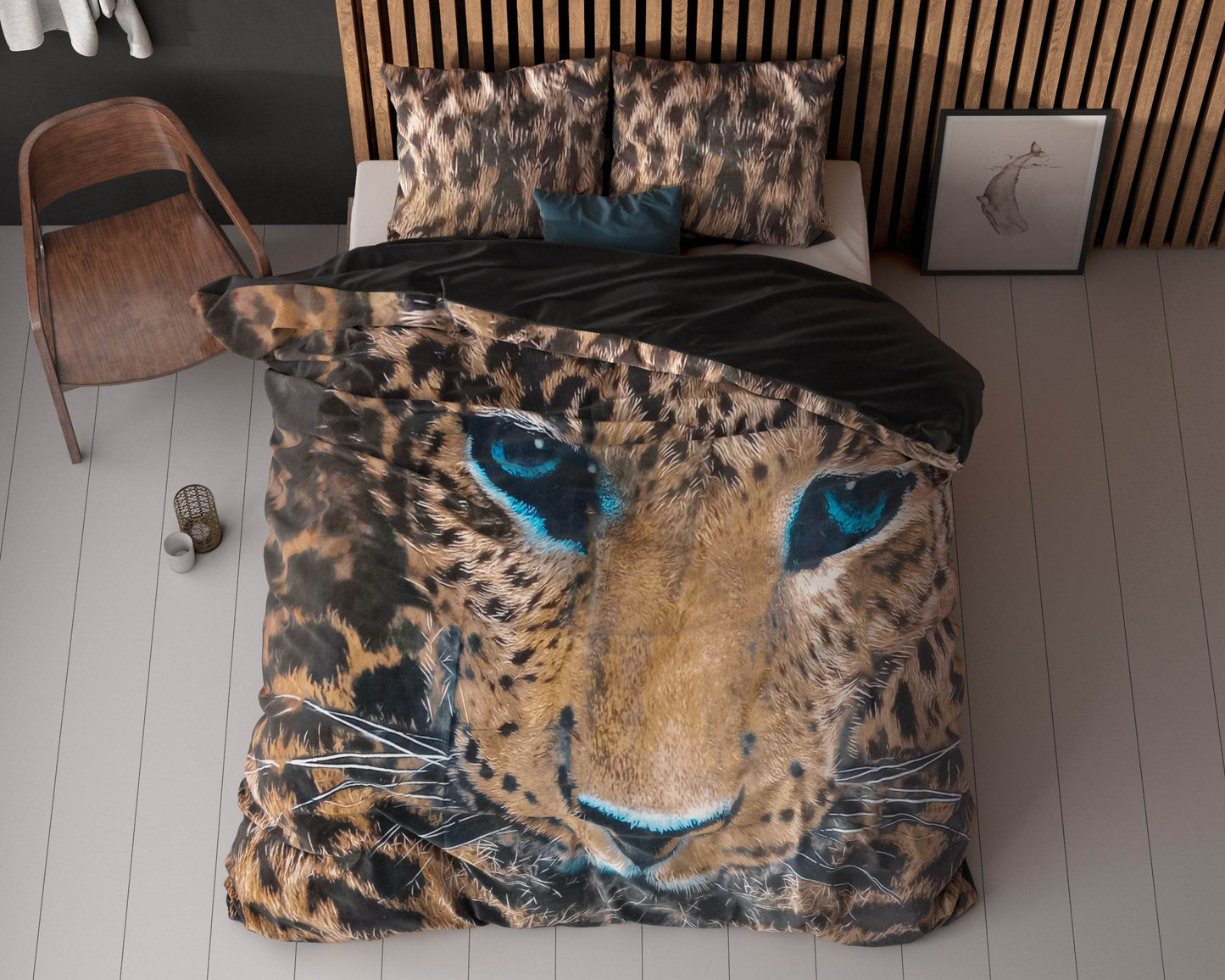 Bettbezug Gepard Taupe 240 x 220 cm - Palo24