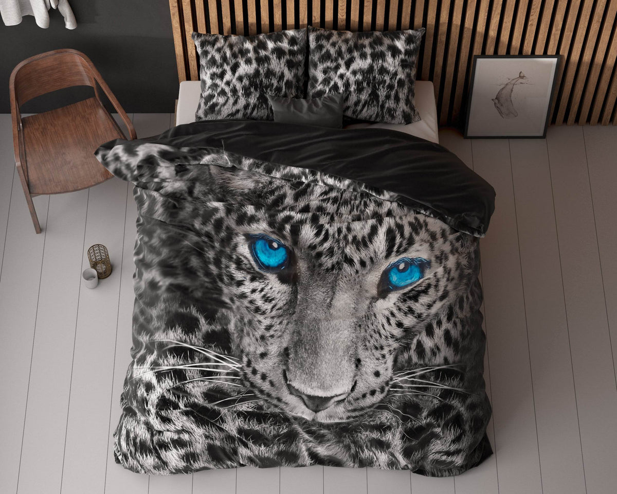 Bettbezug Gepard Grau 135x200 cm - Palo24