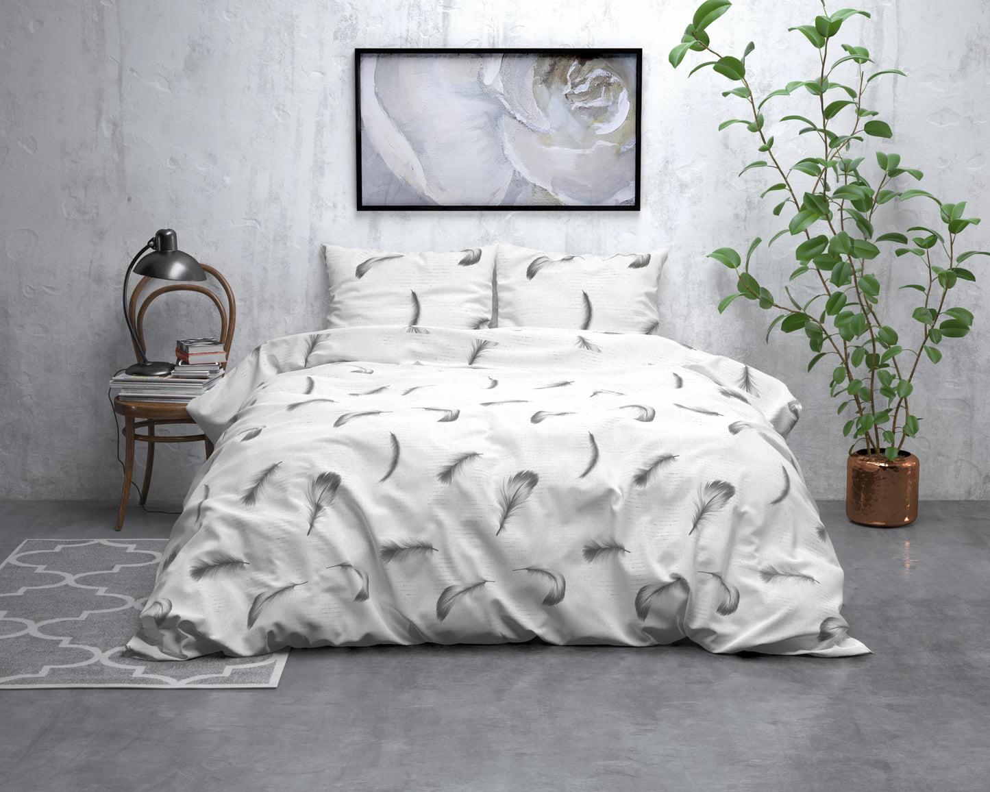 Uni Bettbezug 240x200/220 cm Weiss