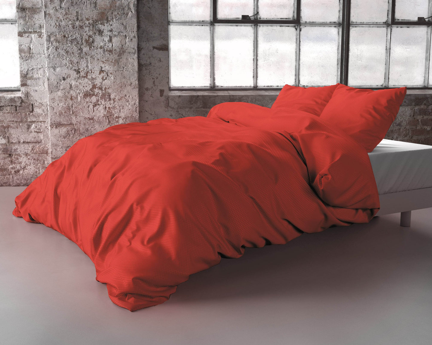 Bettbezug Satin Point Rot 200 x 220 cm - Palo24