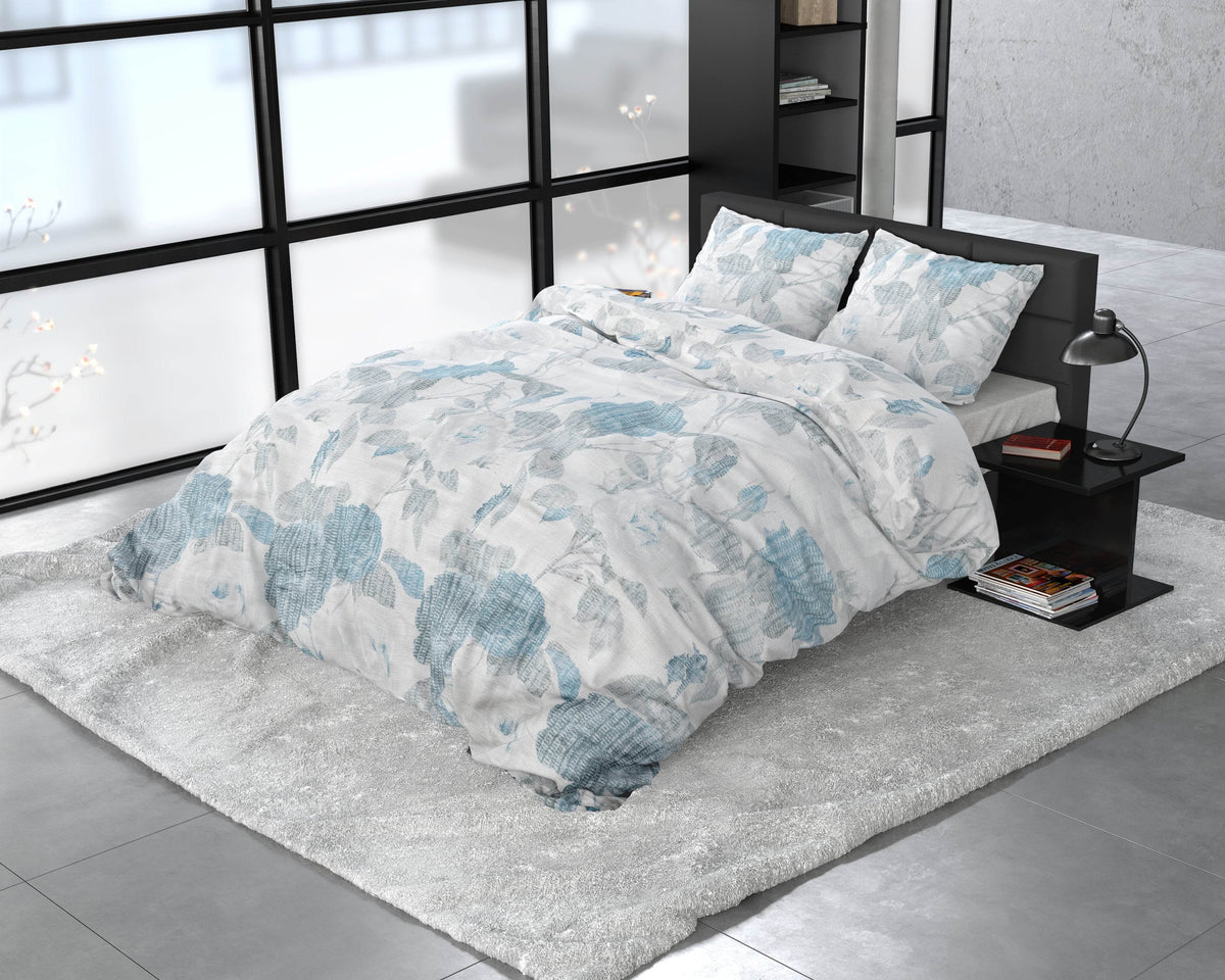 Bettbezug Iven blau 140 x 220 cm - Palo24