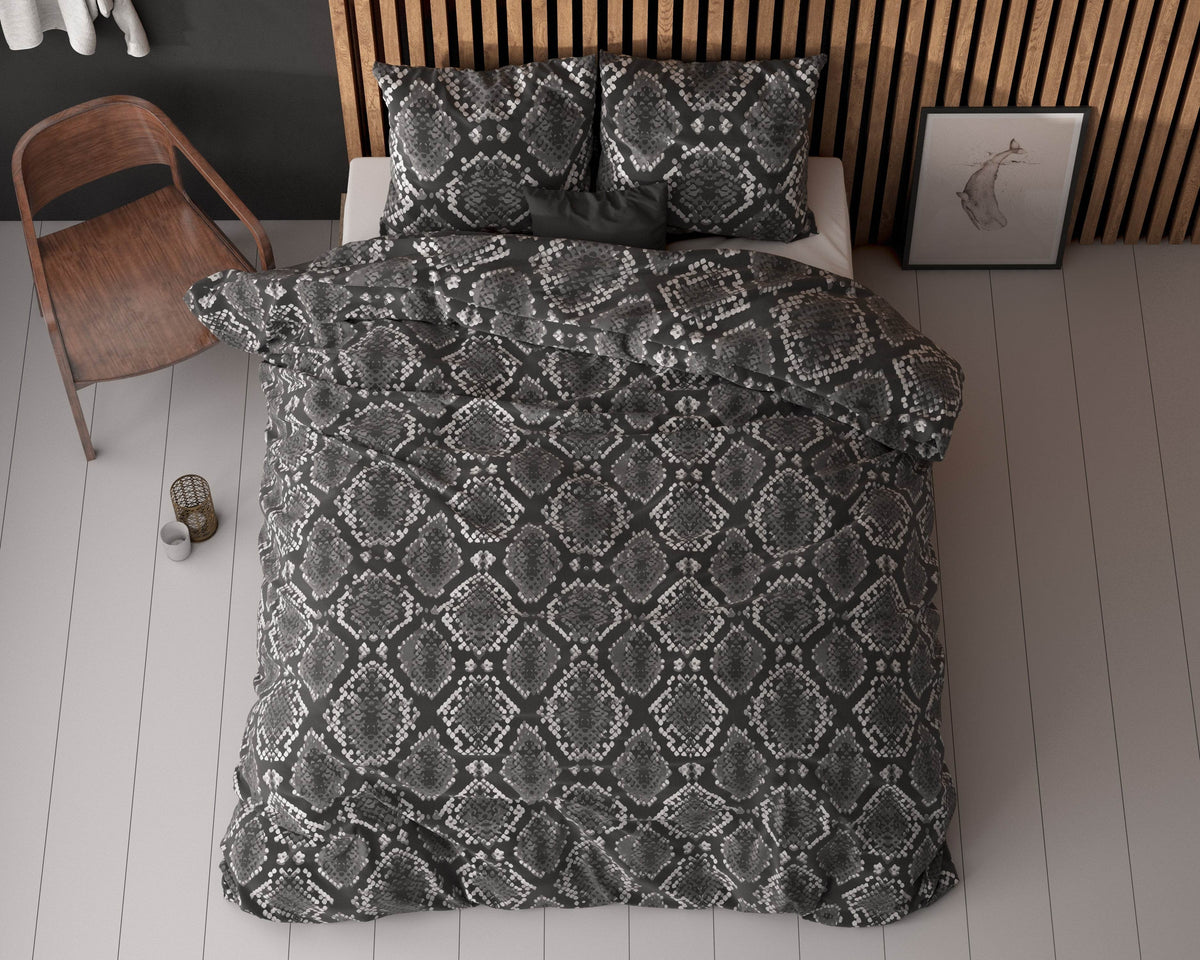 Bettbezug Riley Anthrazit 200 x 220 cm - Palo24