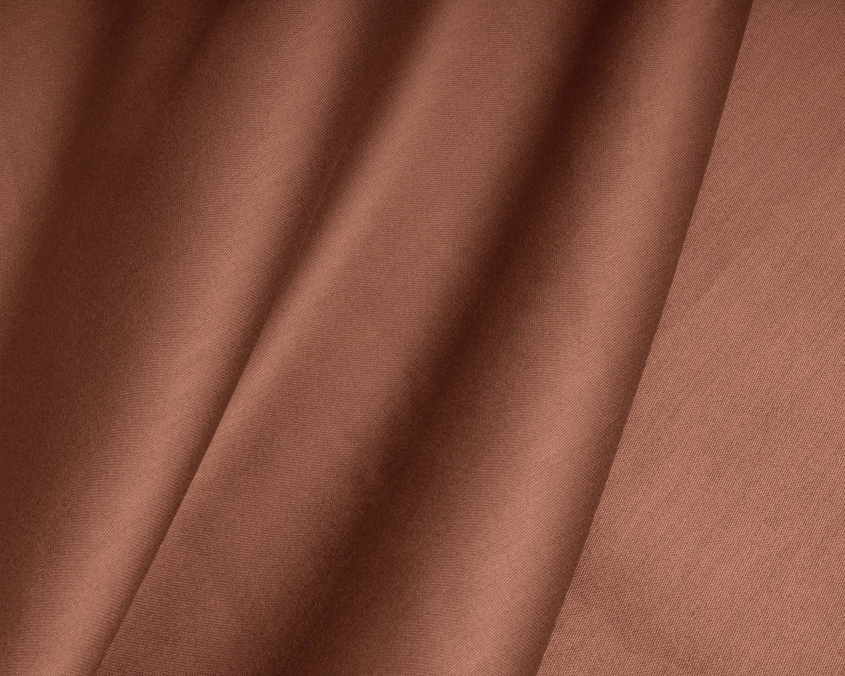 Topper Satin Spannbettlaken Braun 160 x 200 cm - Palo24