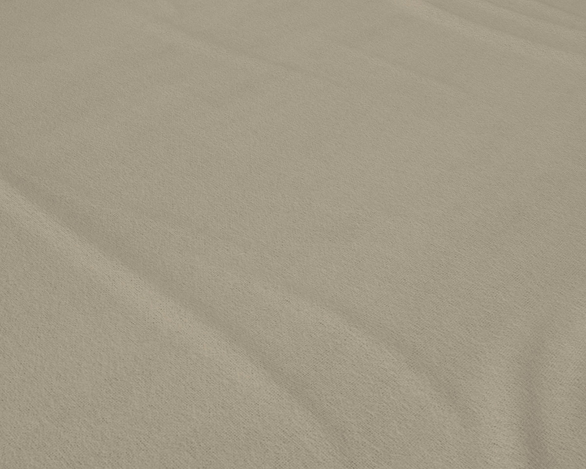 Flanel Basic Spannbettlaken Taupe 160 x 200 cm - Palo24