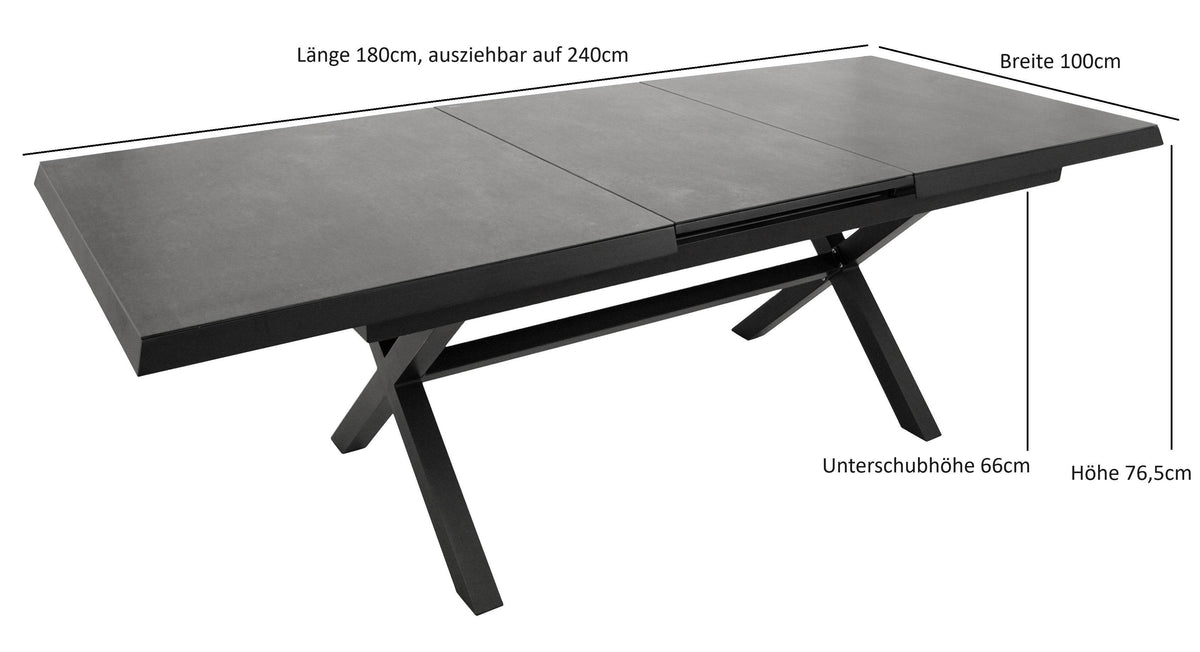 Exklusiver Ausziehtisch ALMADA 180-240x100cm - Palo24