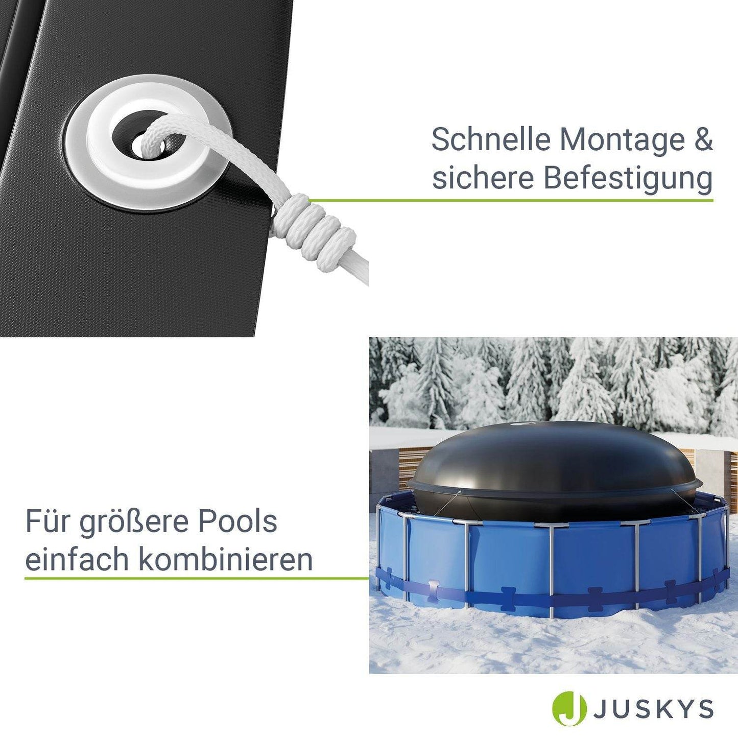 Aufblasbare Poolabdeckung Rund 3 m - Palo24