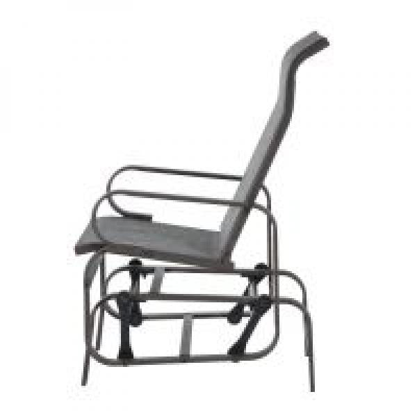 Schaukelstuhl Gartenstuhl Garten Schaukel Metall braun - Palo24