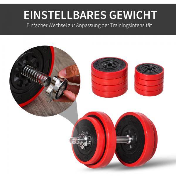 Hantelset Verstellbare 20KGS Langhantel & Kurzhantel - Palo24
