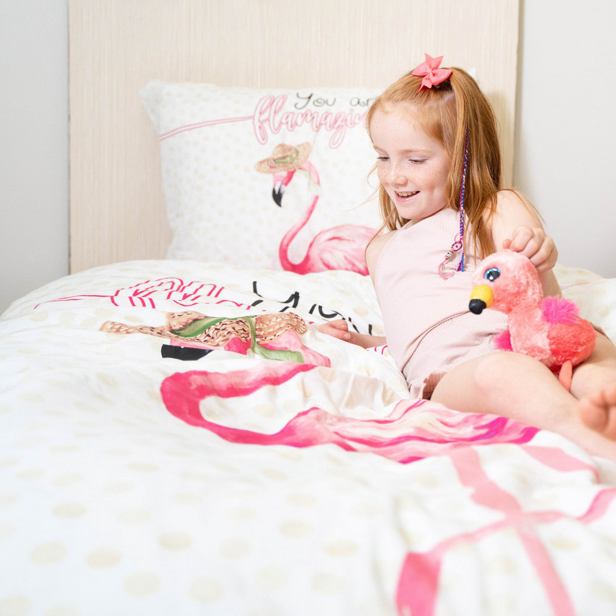 Bettbezug You are Flamazing rosa 140 x 220 cm - Palo24