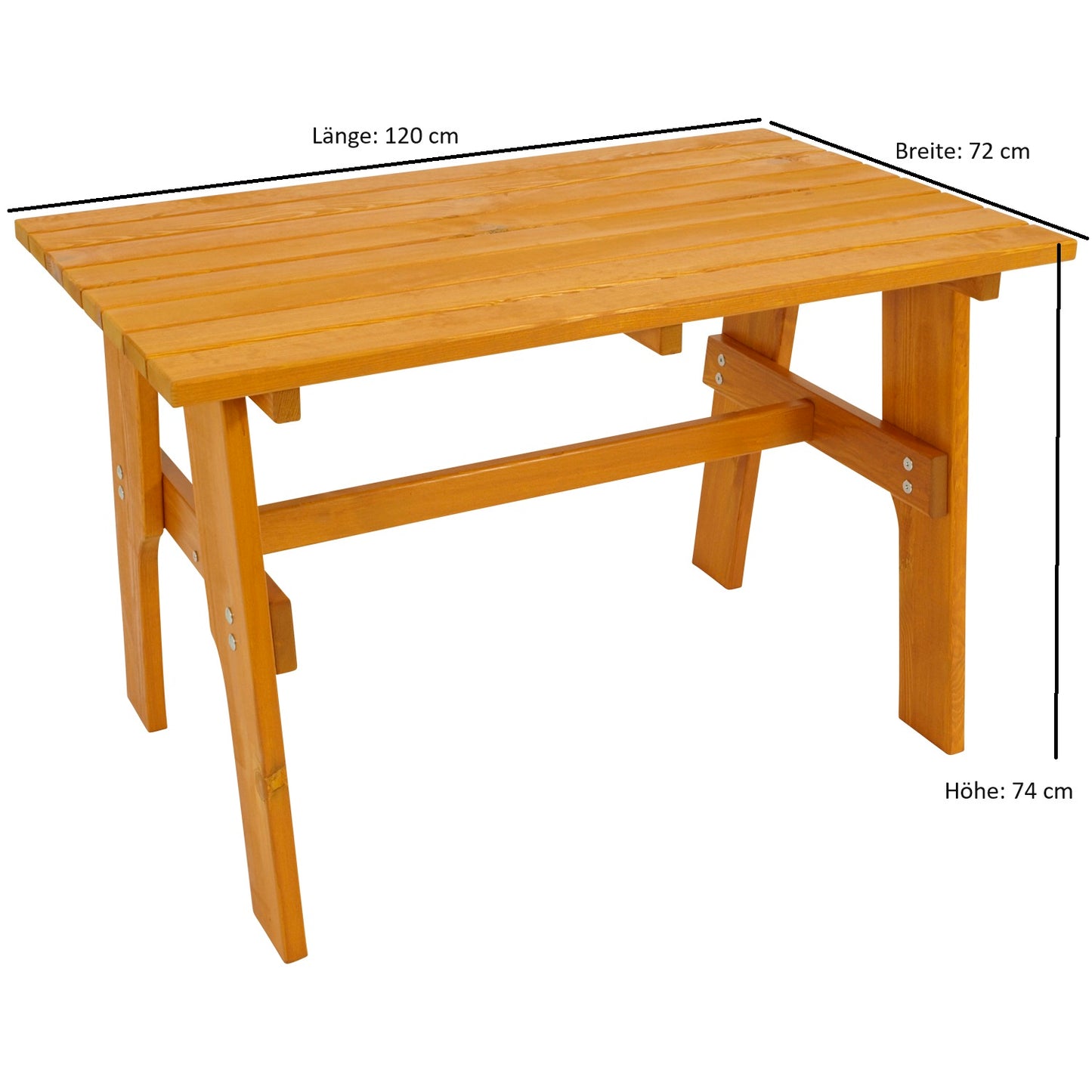 Garnitur FREITAL 3-teilig 120cm, Kiefer imprägniert