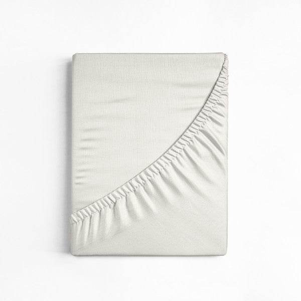 Baumwolle Spannbettlaken Creme 180 x 200 cm - Palo24