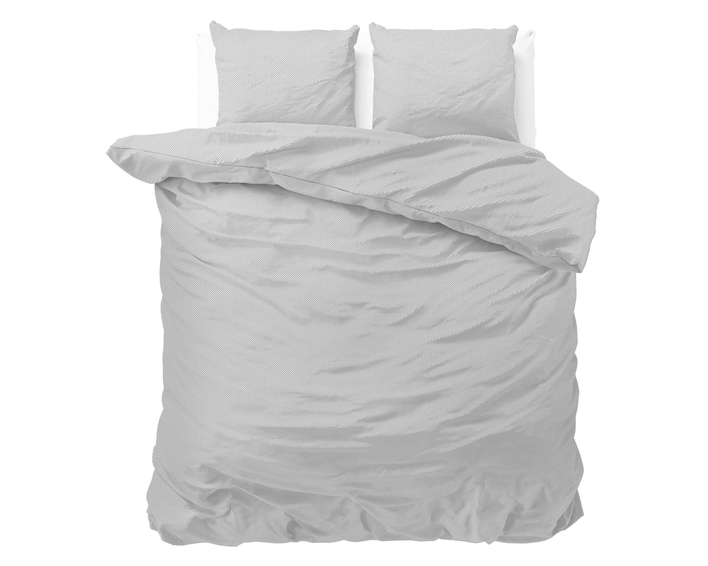 Bettbezug Satin Point Grau 240 x 220 cm - Palo24