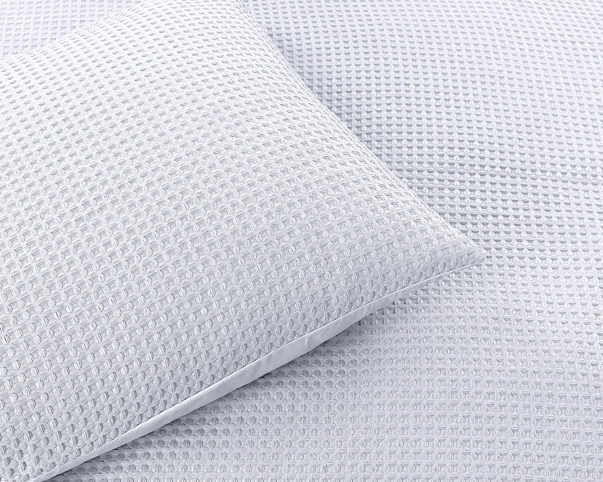Bettbezug Waffle Weiss 140 x 220 cm - Palo24