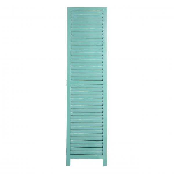 Paravent HWC-C30, Raumteiler Trennwand Sichtschutz, Shabby-Look Vintage, 170x120cm ~ grün - Palo24