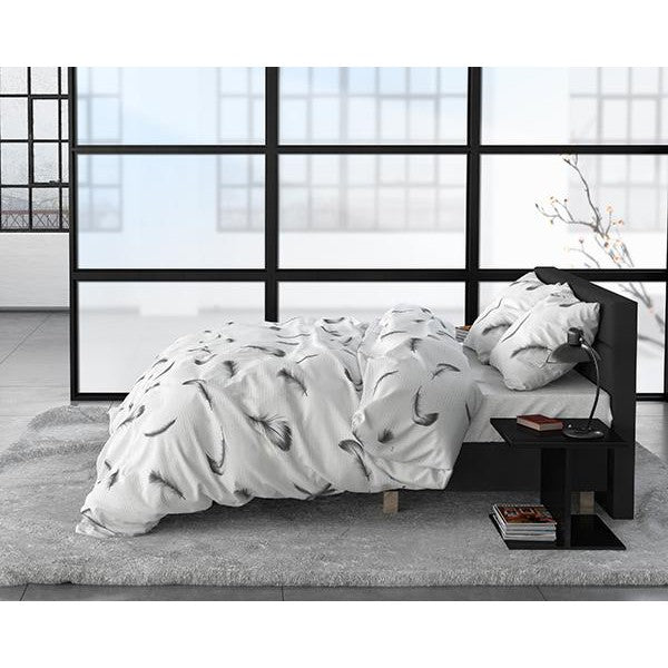 Bettbezug 2-teilig 140x220/60x70cm weiss Vintage - Palo24