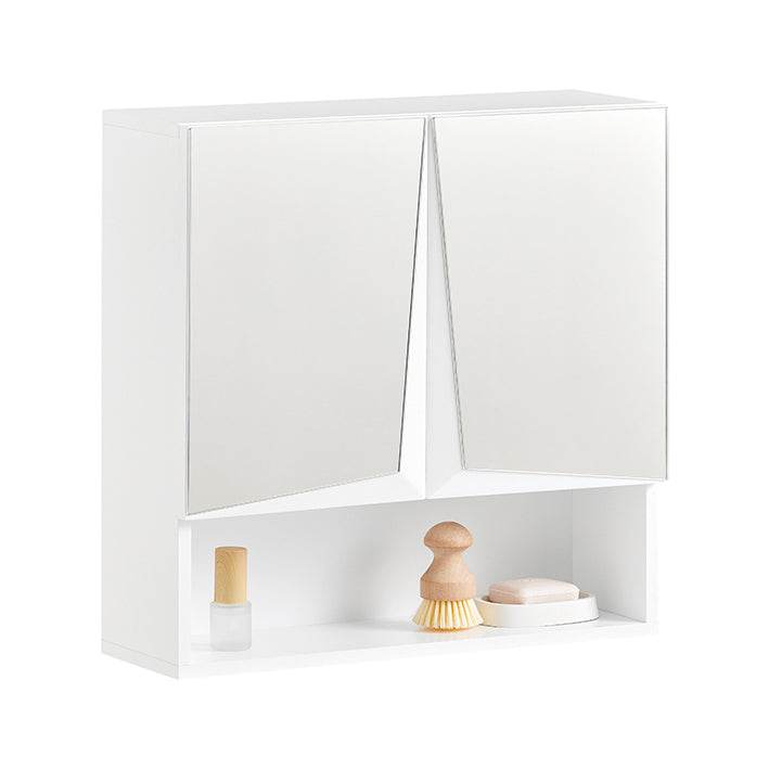 Spiegelschrank | Hängeschrank mit Spiegeltür | Badschrank | Wandschrank Weiss BZR94-W - Palo24