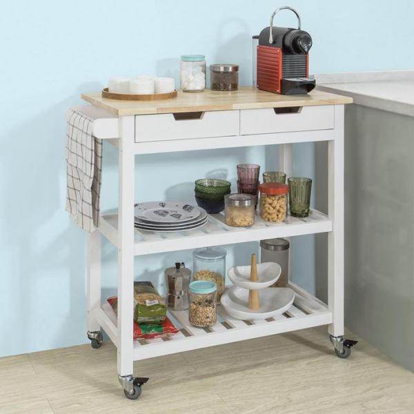 Küchenwagen | Sideboard | Servierwagen Weiss - Palo24