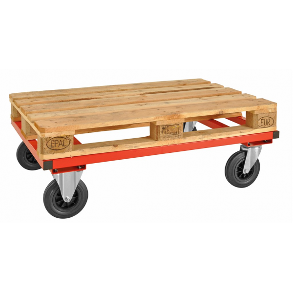 Palettenwagen Rot mit Bremse - Palo24