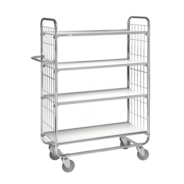 Kommissionierwagen Etagenwagen 4 Böden bis 250kg belastbar verzinkt - Palo24