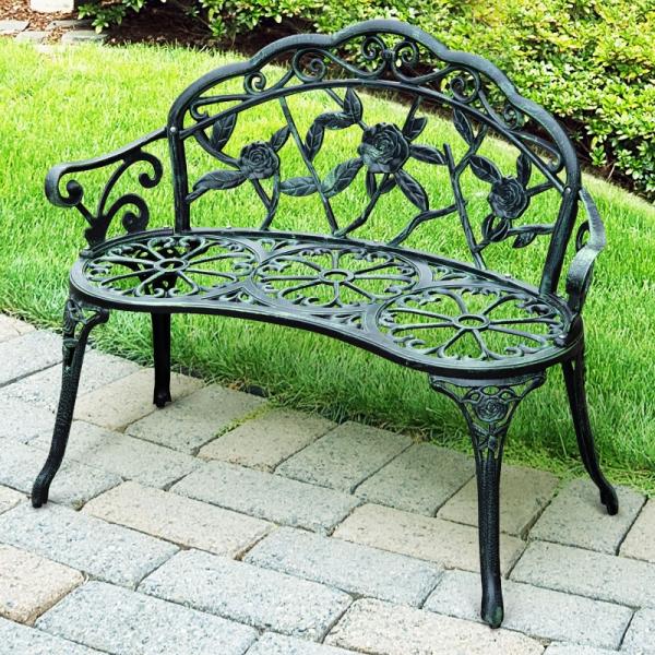 Gartenbank Parkbank Sitzbank Bank Gartenmöbel 2-Sitzer Metall - Palo24