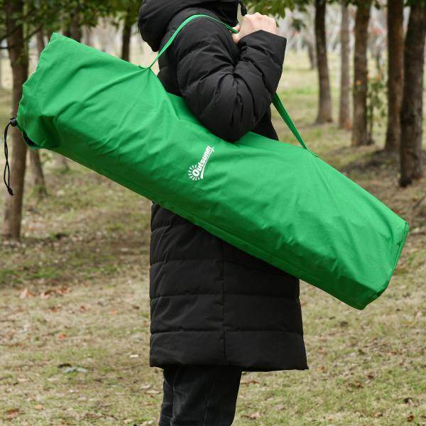 Campingbett Breite klappbar Einzelperson grün schwarz - Palo24