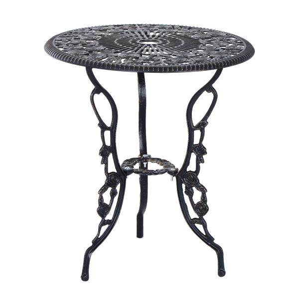 Gartenmöbel 3 tlg. Gartenset Sitzgruppe Tisch Stuhl Metall Bronze - Palo24