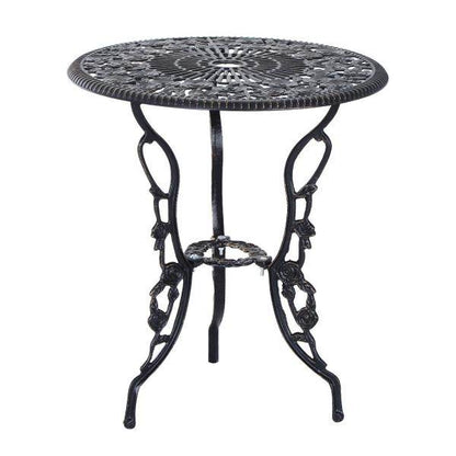 Gartenmöbel 3 tlg. Gartenset Sitzgruppe Tisch Stuhl Metall Bronze - Palo24