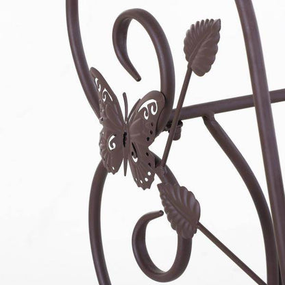 Pflanzenregal Dreistufiger Blumenstand Blumentreppe Metall Bronze - Palo24