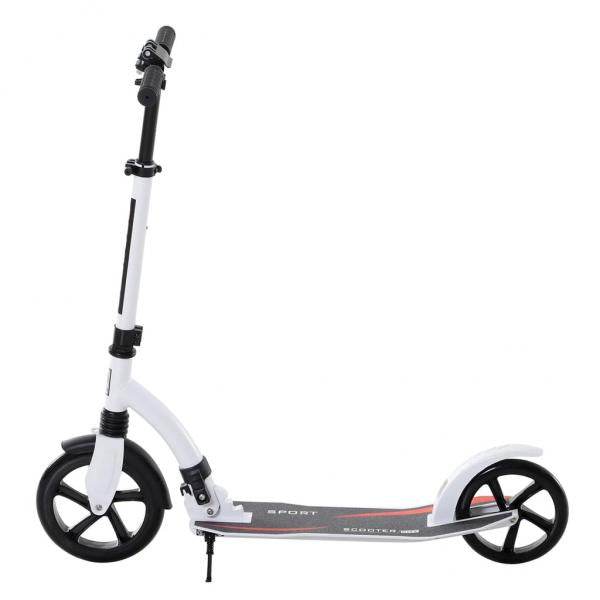 Kinderscooter Kickscooter Tretroller Höheverstellbar Alu Weiss - Palo24