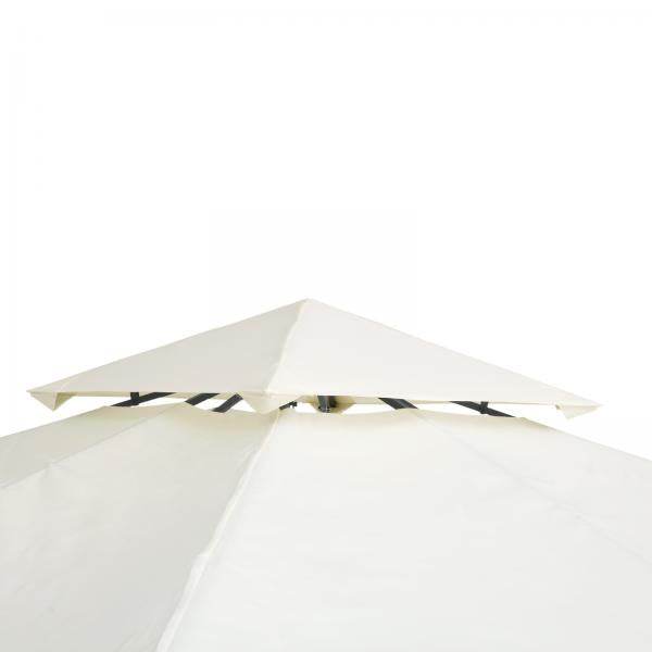 Ersatzdach 3x3m creme Dach für Metallpavillon - Palo24