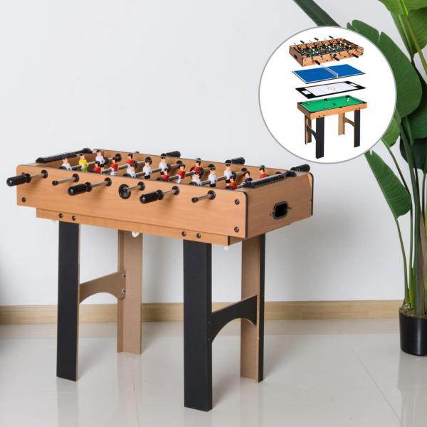 4 in 1 Multi Spieltisch Tischfussball, Tischtennis, Hockey und Billard - Palo24
