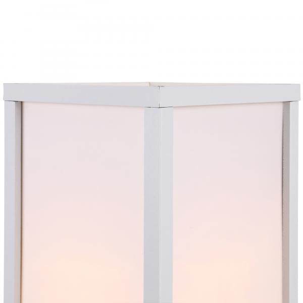 Stehleuchte Beleuchtung mit 3 Regalen E27 bis 40W E1-MDF Weiss - Palo24