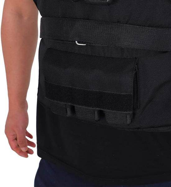 30 kg Trainingsweste Gewichtsweste Krafttraining Fitness Oxford Eisen Schwarz - Palo24