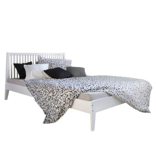 Doppelbett Holzbett Futonbett 140x200 weiss Kiefer Bett Massivholz - Palo24