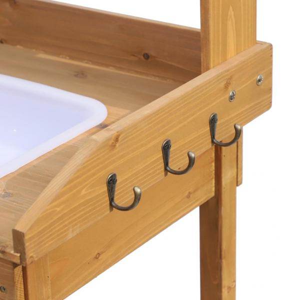Pflanztisch mit Wanne Tannenholz H112cm Natur - Palo24