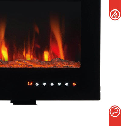 KAMINIO 3-in-1 Elektrokamin MARLON mit Heizung, 3D-Flammeneffekt - 36 Zoll - Palo24
