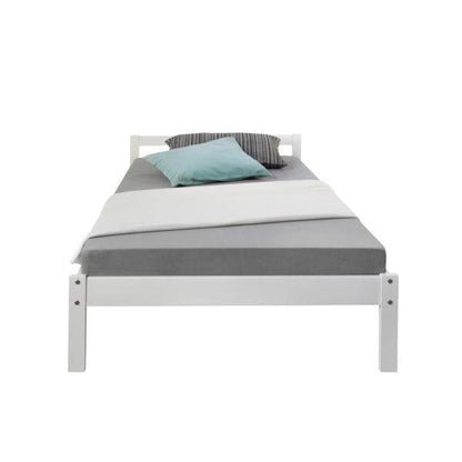 Holzbett Jugendbett Kinderbett 90x200 weiss Bett Tagesbett Einzelbett Bettgestell - Palo24