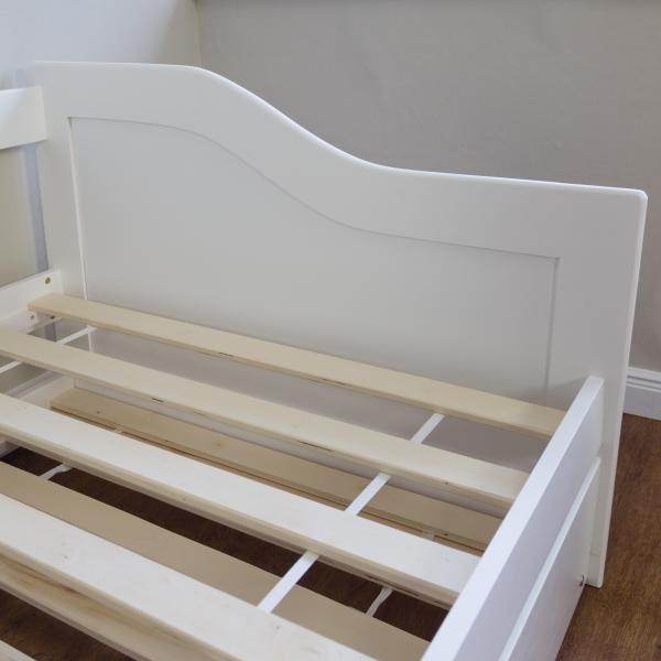 Kinderbett Funktionsbett Jugendbett Ausziehbett 90x200 weiss Kojenbett Gästebett - Palo24