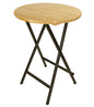 Tavolo da bar ZÜRICH 78cm pieghevole, metallo + legno verniciato
