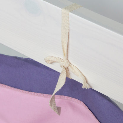 Bettumrandung Bettvorhang für Hochbett Vorhang Stoff Baumwolle Rosa