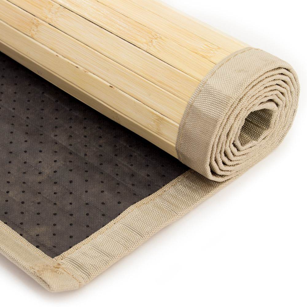 Bambusmatte Bambusteppich 80x300 Teppich Bambus natur - Palo24