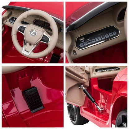Kinderauto von Lexus Kinderfahrzeug für 3-6 Jahre Elektroauto mit MP3 Musik Rot - Palo24