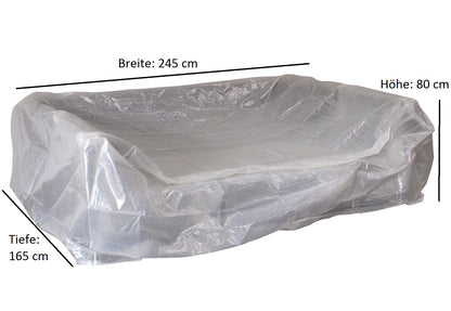 Copertura per set da salotto, isola da salotto 245x165x80cm, PE trasparente