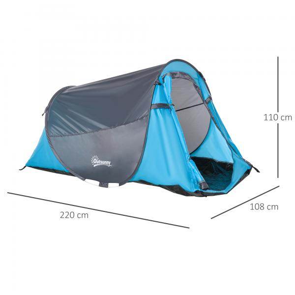 Pop up Zelt für 1-2 Personen Campingzelt für 3 Jahreszeiten - Palo24